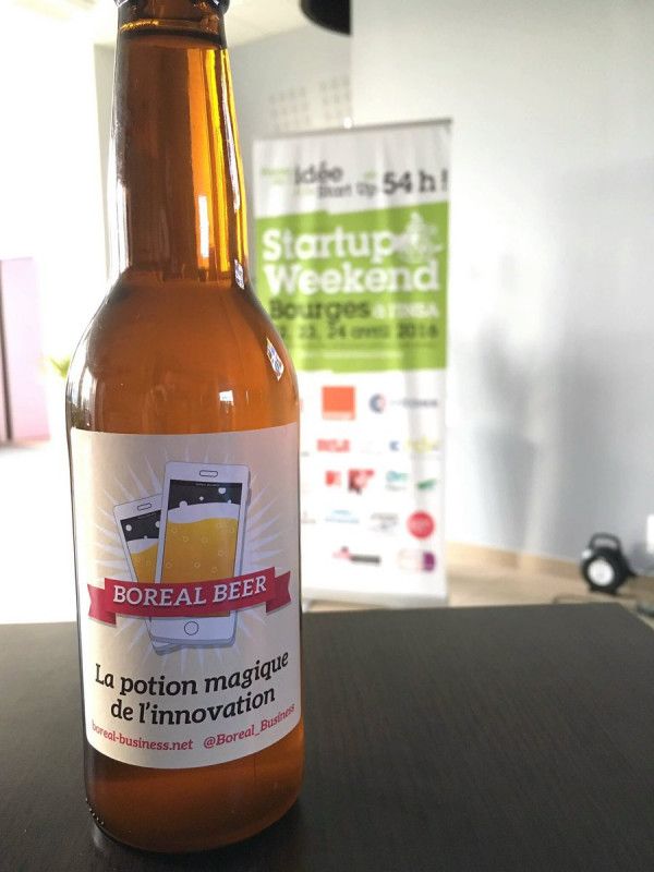 Bière personnalisée pour Start-Up Boreal Beer