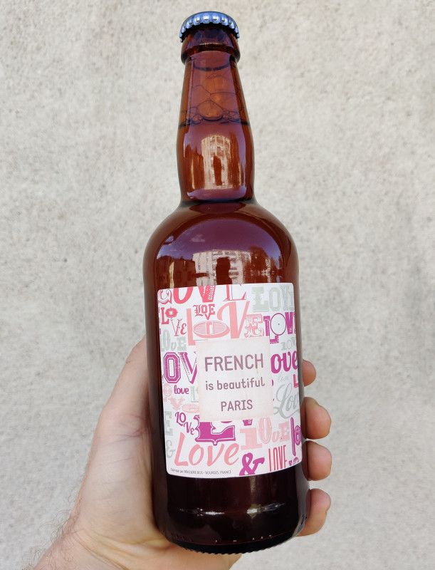 Bière personnalisée en cadeau de Saint Valentin