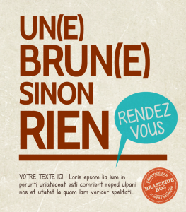 bière brune artisanale sur mesure