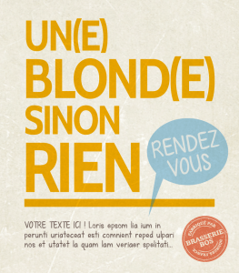 Etiquette Une blonde sinon rien